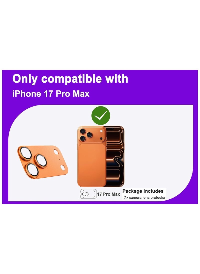 MOBM For iPhone 17 Pro max Camera Lens Protector Orange - Image 2